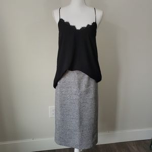 H&M Office style Grey Pencil Skirt